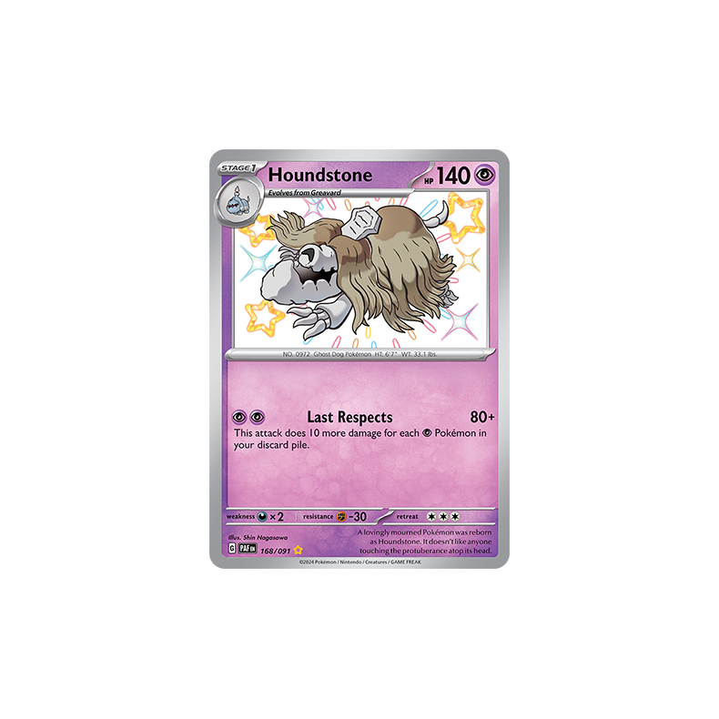 Houndstone 168/091 - Paldean Fates Enkeltkort