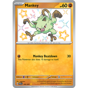 Mankey 169/091 - Paldean Fates Enkeltkort