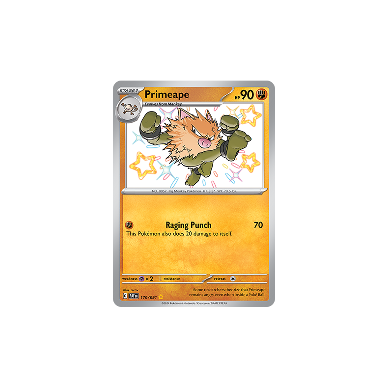 Primeape 170/091 - Paldean Fates Enkeltkort