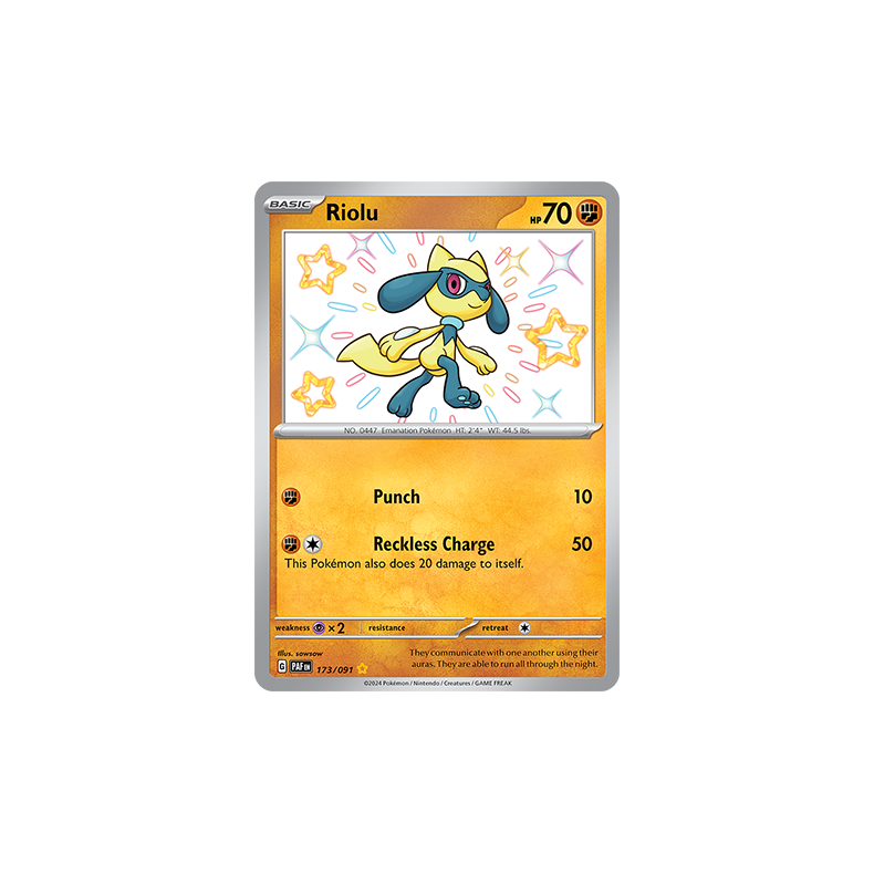 Riolu 173/091 - Paldean Fates Enkeltkort