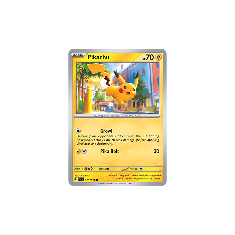 Pikachu 018/091 - Paldean Fates Enkeltkort