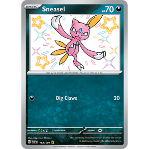 Sneasel 182/091 - Paldean Fates Enkeltkort