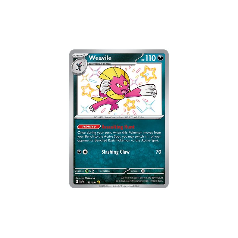 Weavile 183/091 - Paldean Fates Enkeltkort