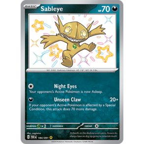 Sableye 184/091 - Paldean Fates Enkeltkort