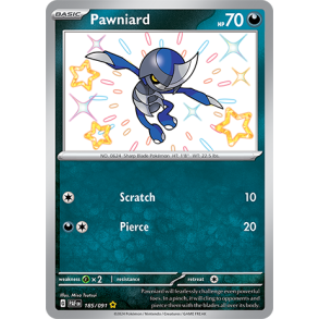 Pawniard 185/091 - Paldean Fates Enkeltkort