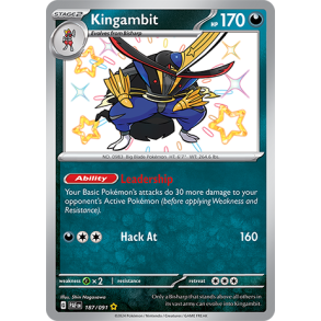 Kingambit 187/091 - Paldean Fates Enkeltkort