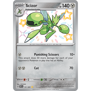 Scizor 191/091 - Paldean Fates Enkeltkort