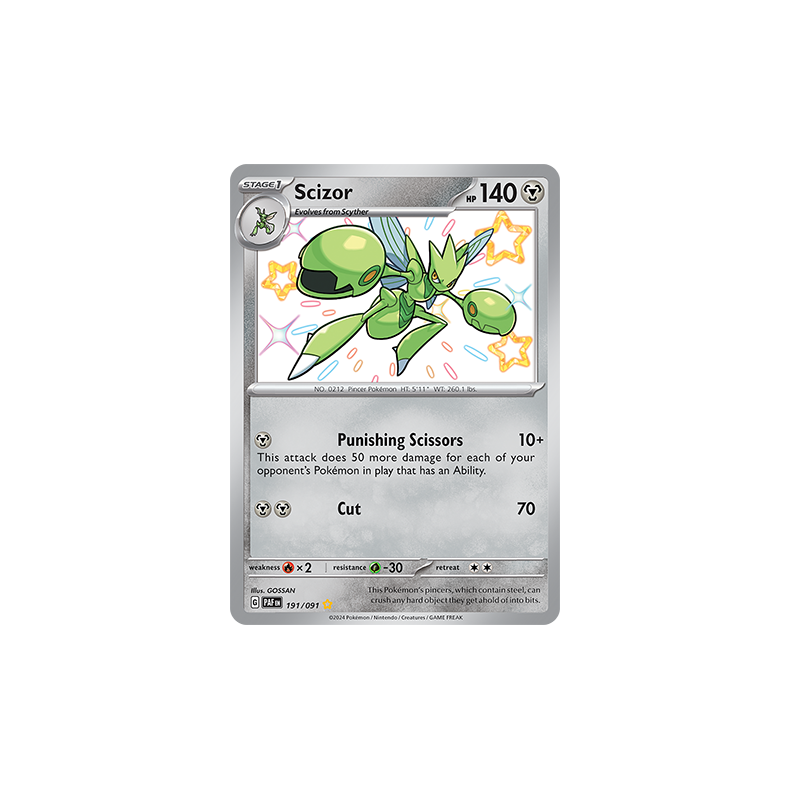 Scizor 191/091 - Paldean Fates Enkeltkort