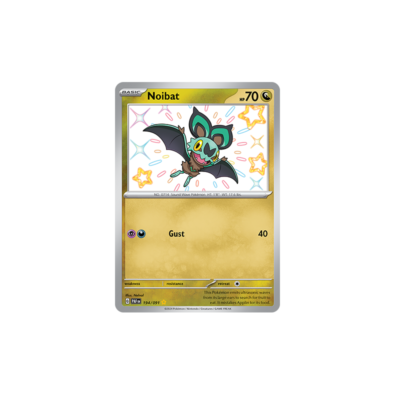 Noibat 194/091 - Paldean Fates Enkeltkort