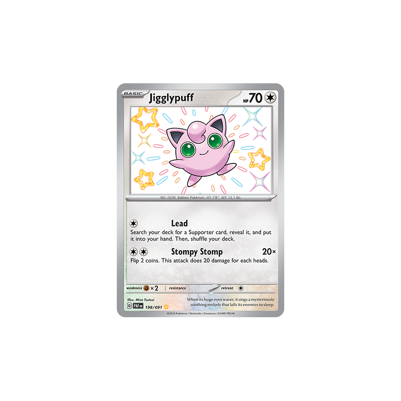 Jigglypuff 198/091 - Paldean Fates Enkeltkort
