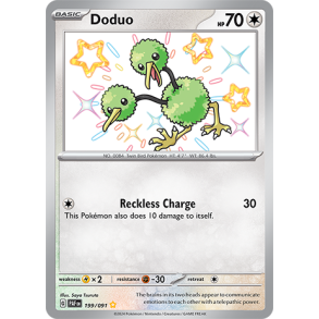 Doduo 199/091 - Paldean Fates Enkeltkort