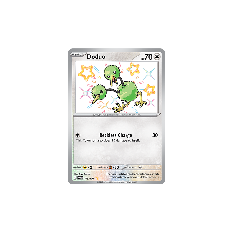 Doduo 199/091 - Paldean Fates Enkeltkort
