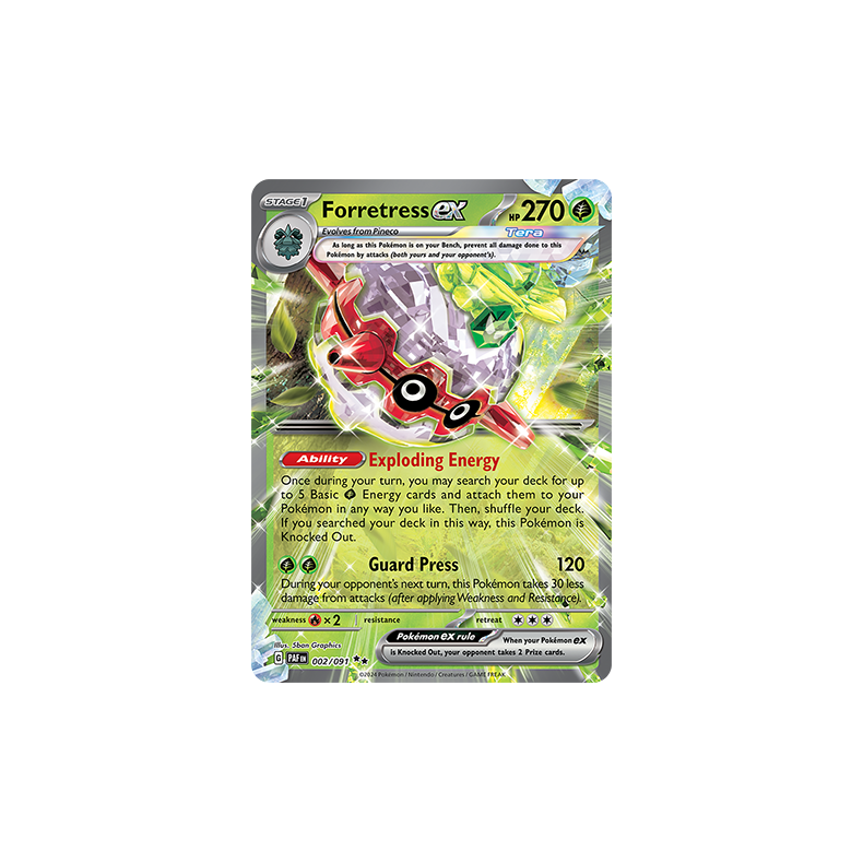 Forretress ex 002/091 - Paldean Fates Enkeltkort