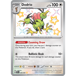 Dodrio 200/091 - Paldean Fates Enkeltkort