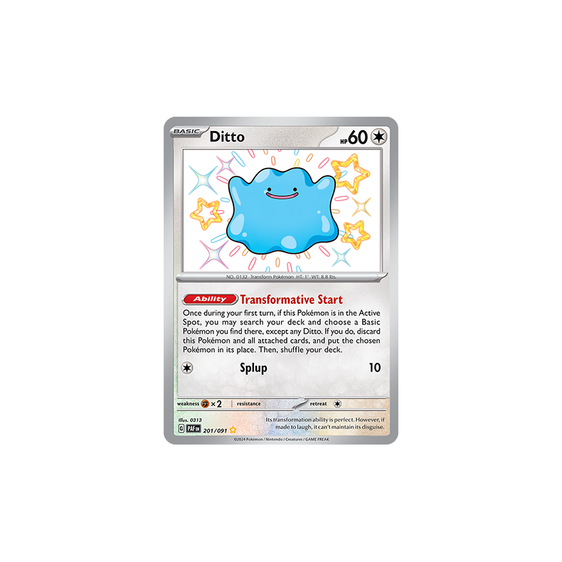 Ditto 201/091 - Paldean Fates Enkeltkort