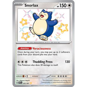 Snorlax 202/091 - Paldean Fates Enkeltkort