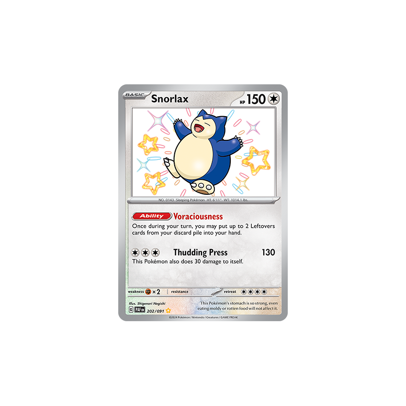 Snorlax 202/091 - Paldean Fates Enkeltkort