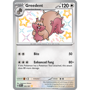 Greedent 206/091 - Paldean Fates Enkeltkort