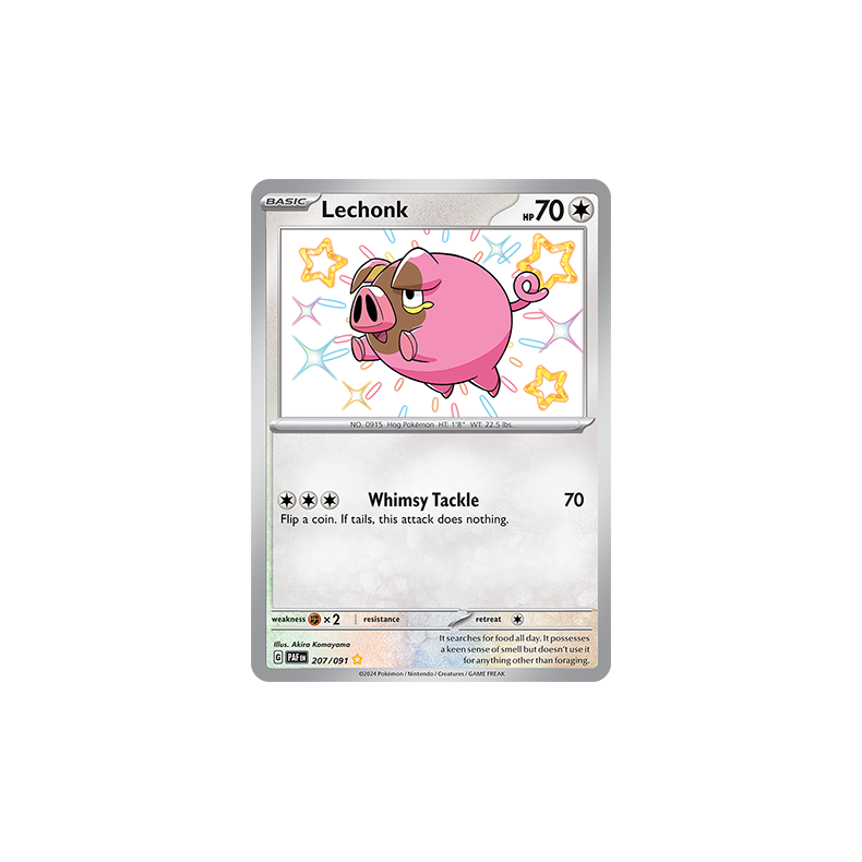 Lechonk 207/091 - Paldean Fates Enkeltkort