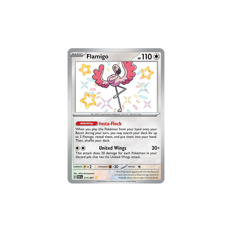 Flamigo 211/091 - Paldean Fates Enkeltkort