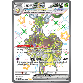 Espathra ex 214/091 - Paldean Fates Enkeltkort