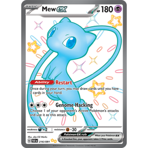 Mew ex 216/091 - Paldean Fates Enkeltkort