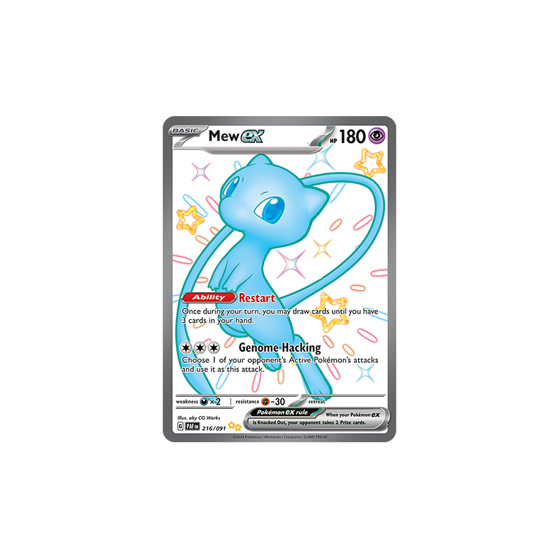 Mew ex 216/091 - Paldean Fates Enkeltkort