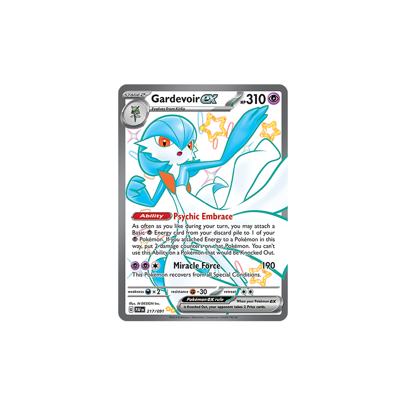 Gardevoir ex 217/091 - Paldean Fates Enkeltkort
