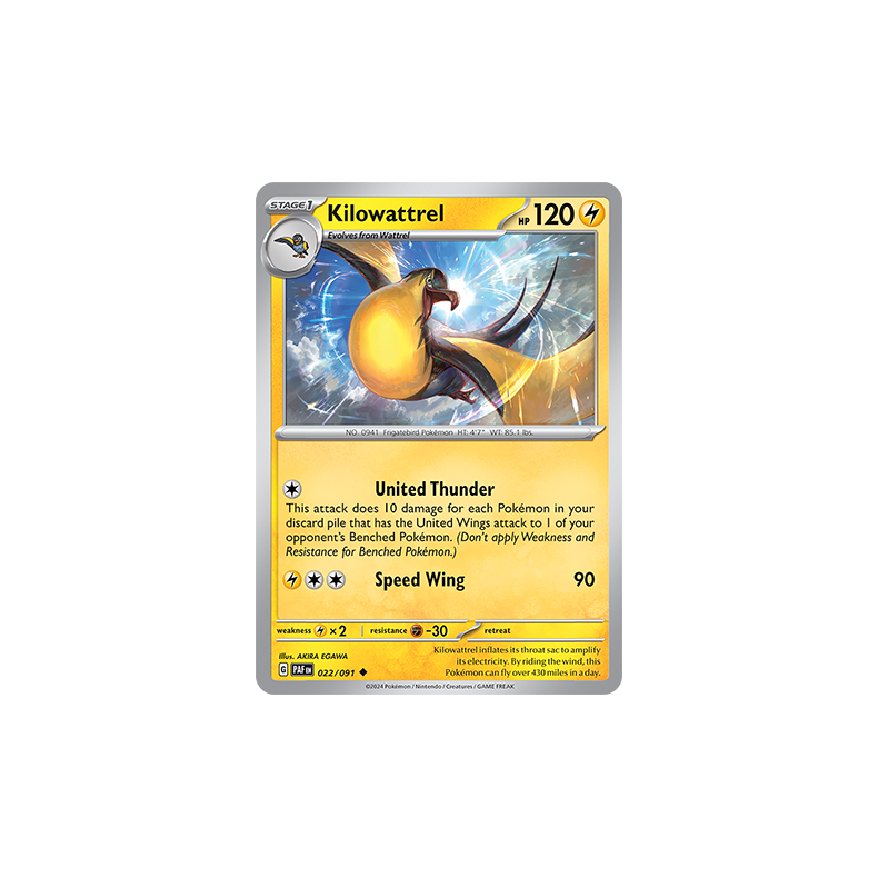 Kilowattrel 022/091 - Paldean Fates Enkeltkort