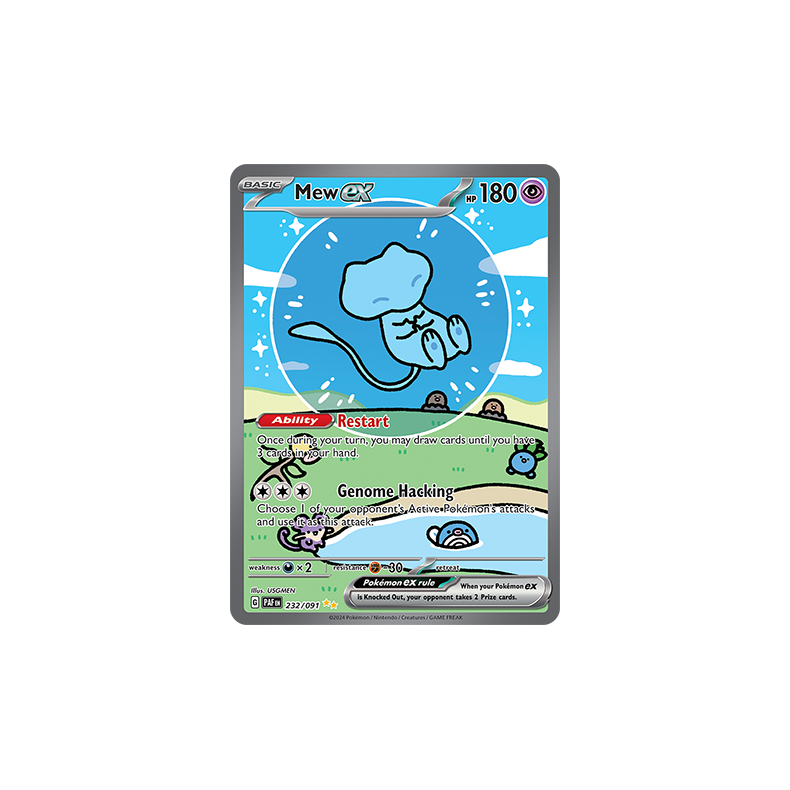 Mew ex 232/091 - Paldean Fates Enkeltkort