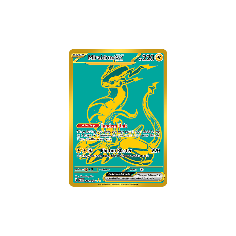 Miraidon ex 243/091 - Paldean Fates Enkeltkort