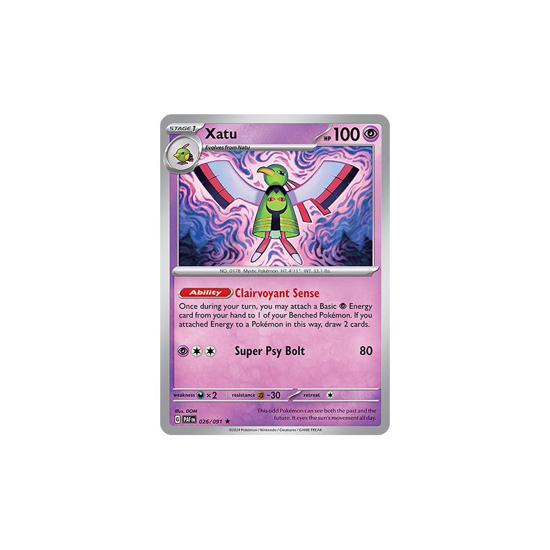 Xatu 026/091 - Paldean Fates Enkeltkort