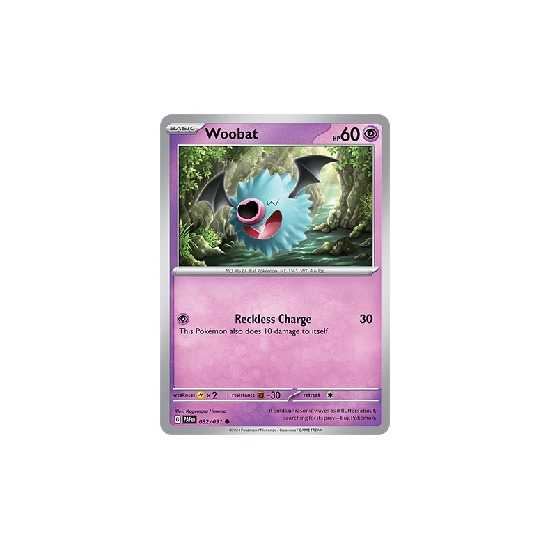 Woobat 032/091 - Paldean Fates Enkeltkort