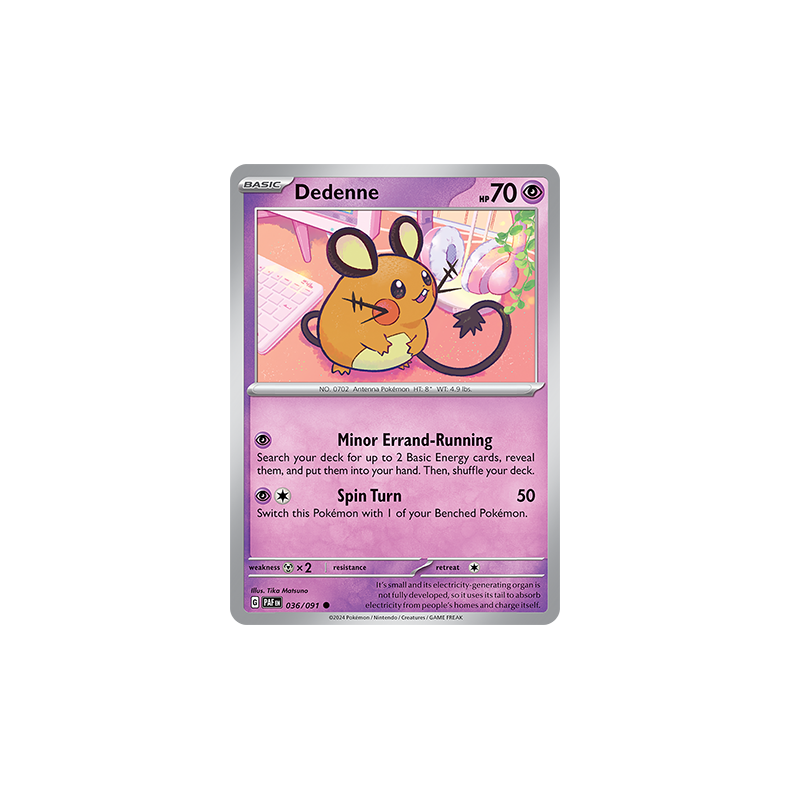 Dedenne 036/091 - Paldean Fates Enkeltkort