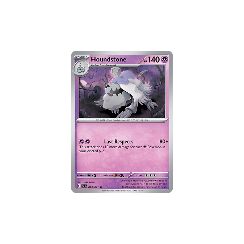 Houndstone 043/091 - Paldean Fates Enkeltkort