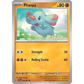 Phanpy 048/091 - Paldean Fates Enkeltkort