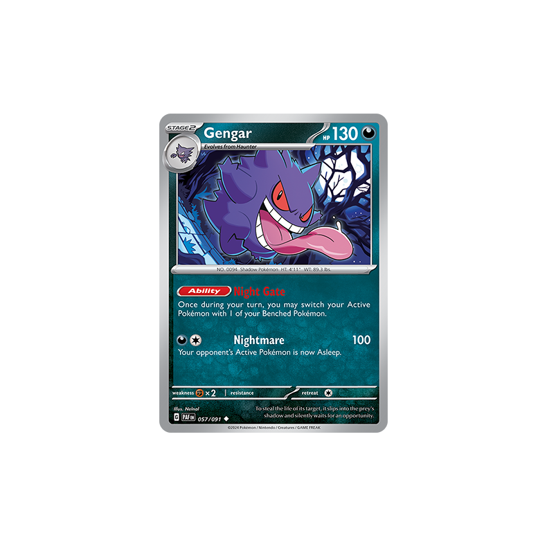 Gengar 057/091 - Paldean Fates Enkeltkort
