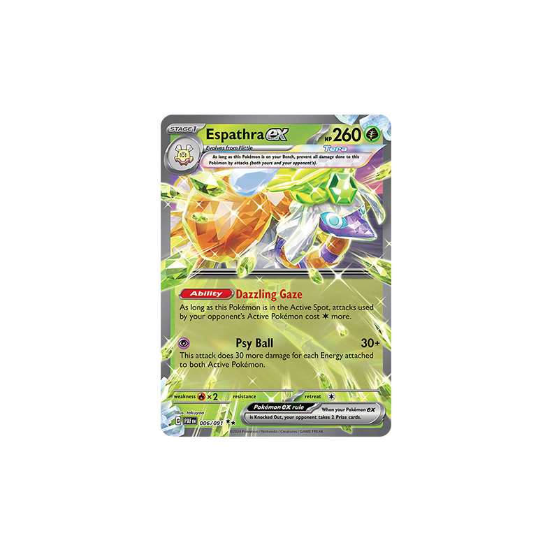 Espathra ex 006/091 - Paldean Fates Enkeltkort