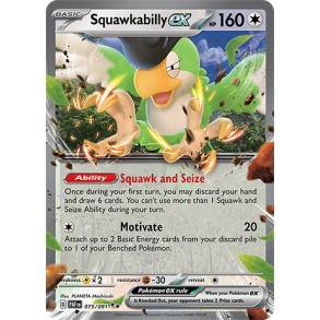 Squawkabilly ex 075/091 - Paldean Fates Enkeltkort