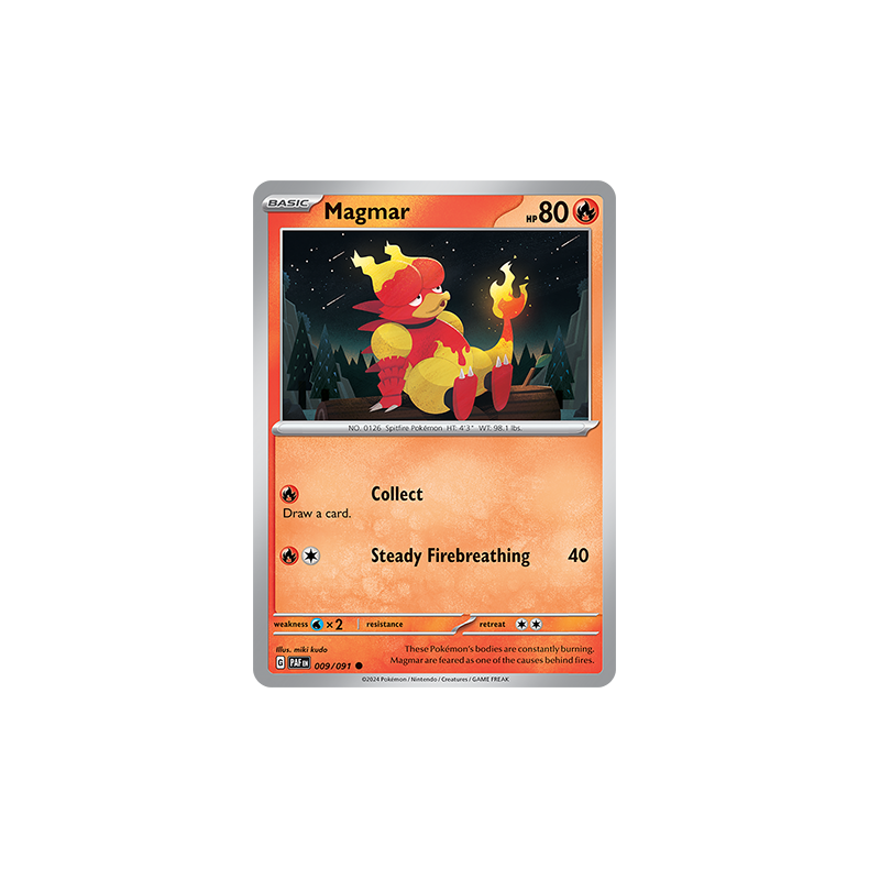 Magmar 009/091 - Paldean Fates Enkeltkort