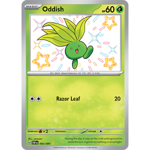 Oddish 092/091 - Paldean Fates Enkeltkort