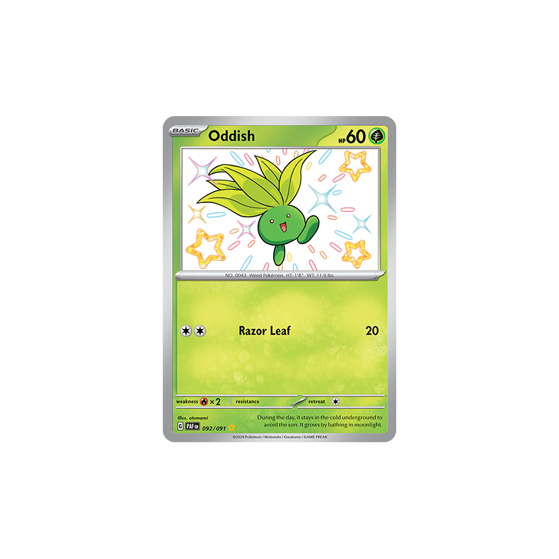 Oddish 092/091 - Paldean Fates Enkeltkort