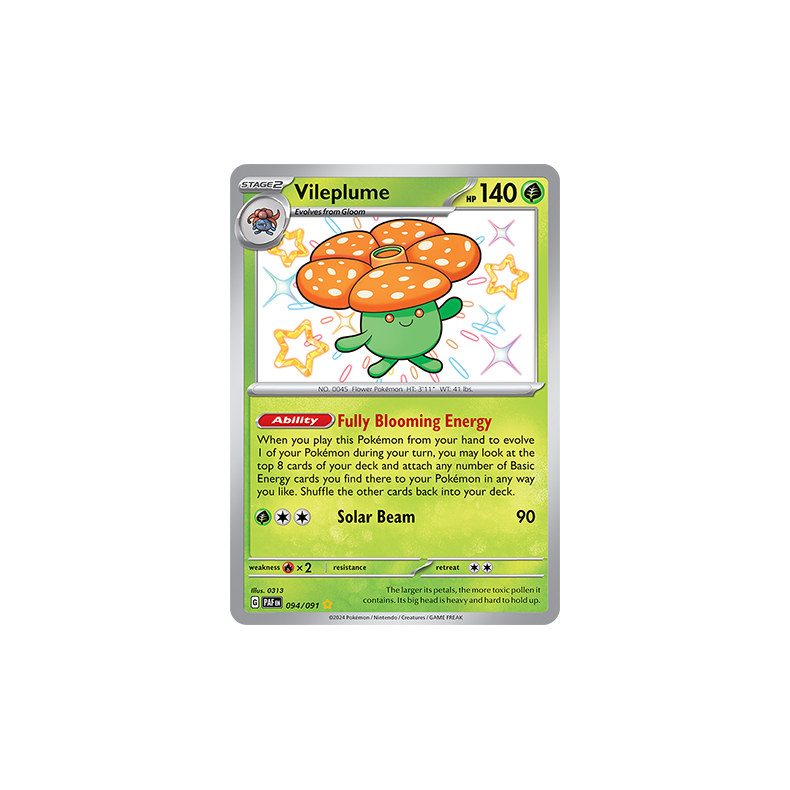 Vileplume 094/091 - Paldean Fates Enkeltkort