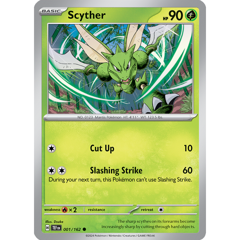Scyther 001/162 - Temporal Forces Enkeltkort