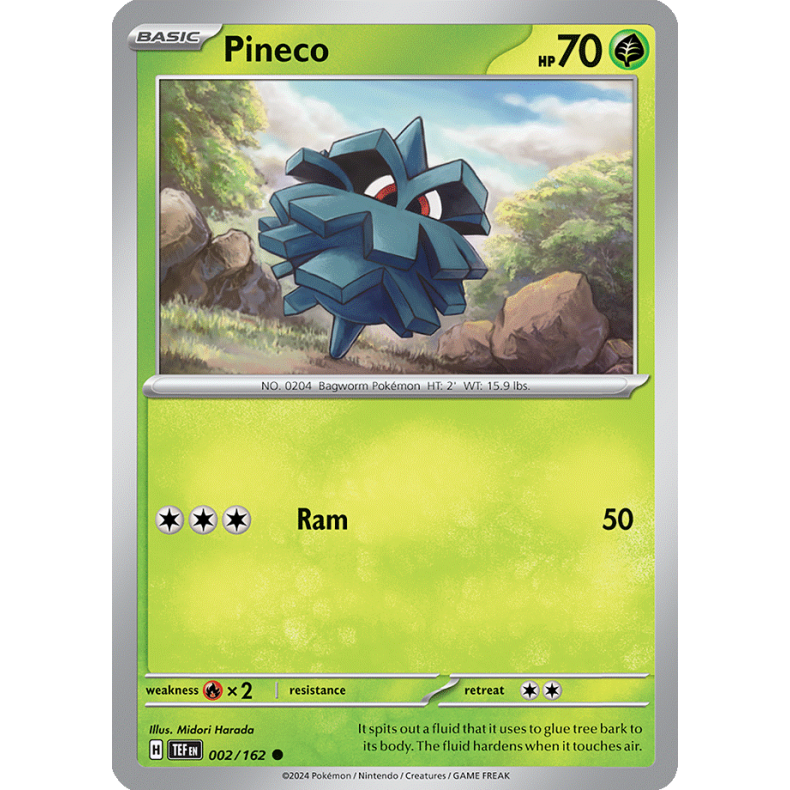 Pineco 002/162 - Temporal Forces Enkeltkort