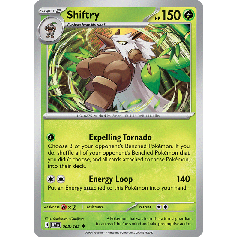 Shiftry 005/162 - Temporal Forces Enkeltkort
