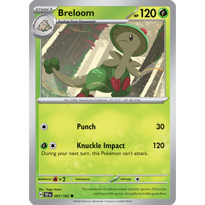 Breloom 007/162 - Temporal Forces Enkeltkort