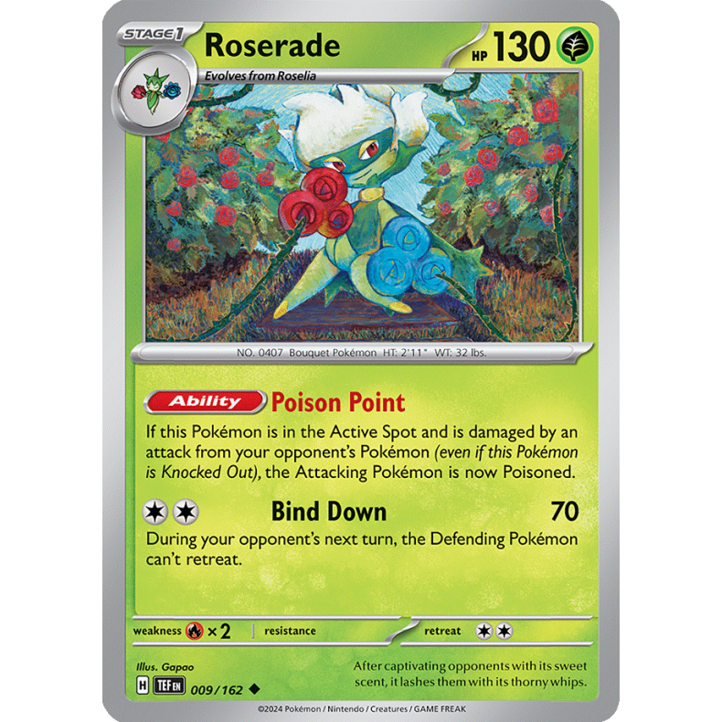 Roserade 009/162 - Temporal Forces Enkeltkort