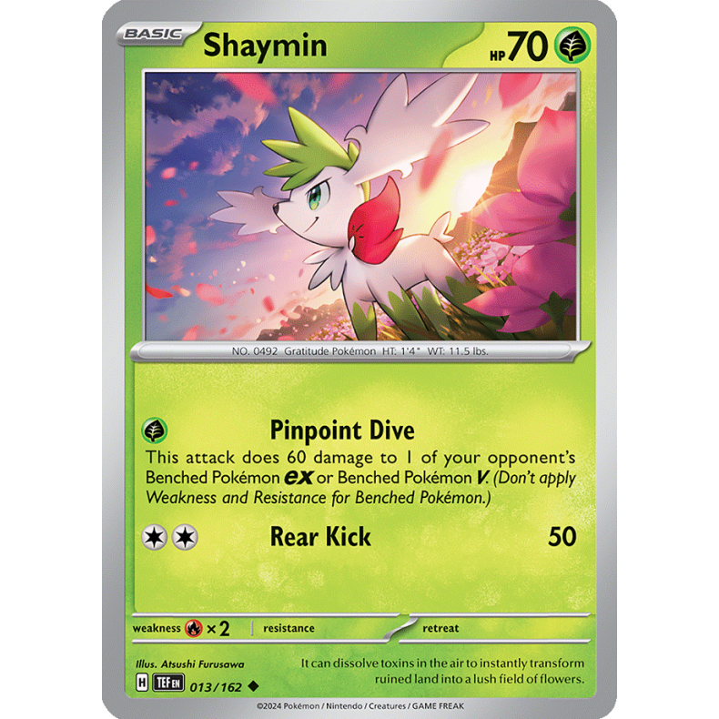 Shaymin 013/162 - Temporal Forces Enkeltkort