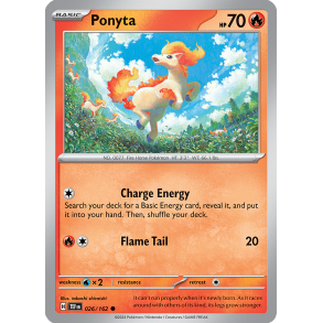 Ponyta 026/162 - Temporal Forces Enkeltkort